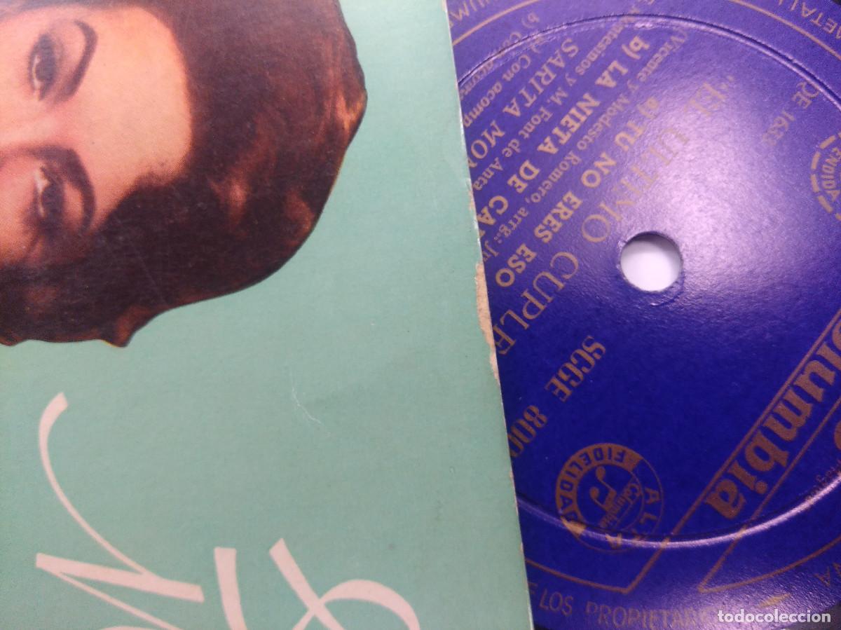 Discos de vinilo: SARA MONTIEL/EL ULTIMO CUPLE/SINGLE. - Foto 2