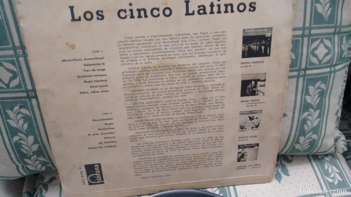 Discos de vinilo: LP ( VINILO) DE LOS 5 LATINOS A&Ntilde;OS 50 - Foto 2