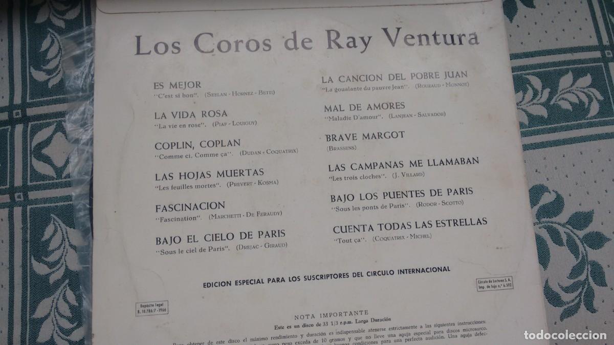 Discos de vinilo: LP ( 10&rdquo;) -VINILO- DE LOS COROS DE RAY VENTURA - Foto 2
