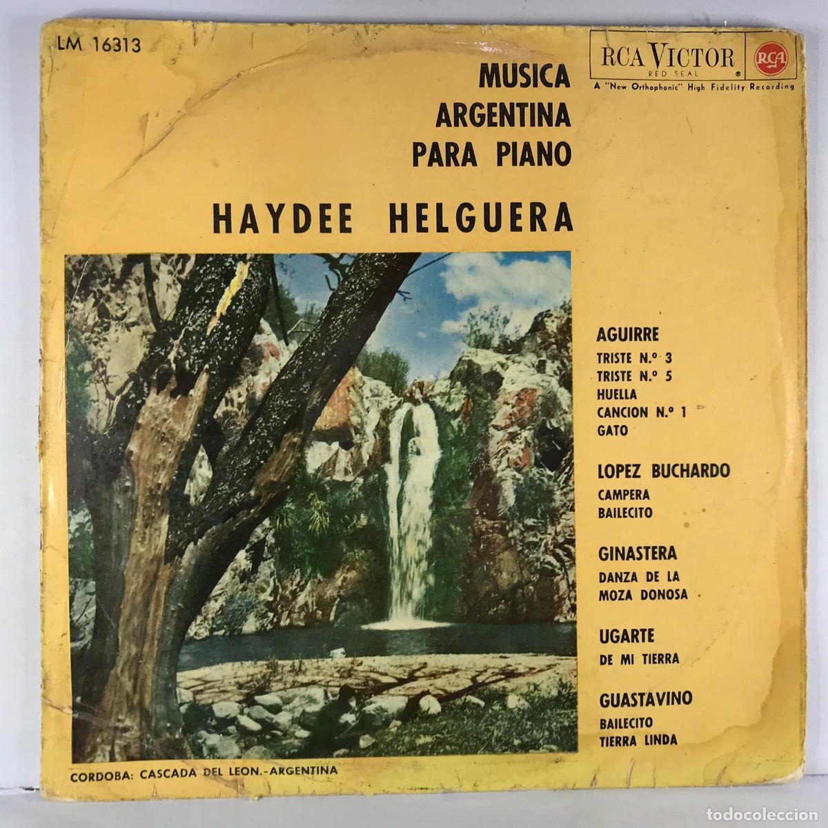 Discos de vinilo: Haydee Helguera ● M&uacute;sica Argentina Para Piano ● Vinyl, LP, Stereo 1964