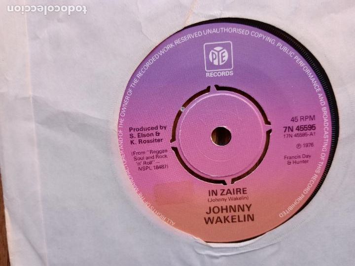 Discos de vinilo: Johnny Wakelin - in Zaire + you got the bug - Foto 1