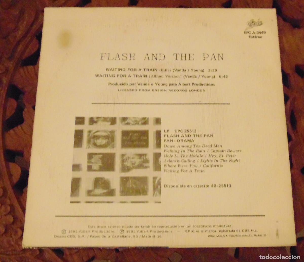 Discos de vinilo: Flash And The Pan &ndash; Waiting For A Train - SINGLE 1983 - Foto 2