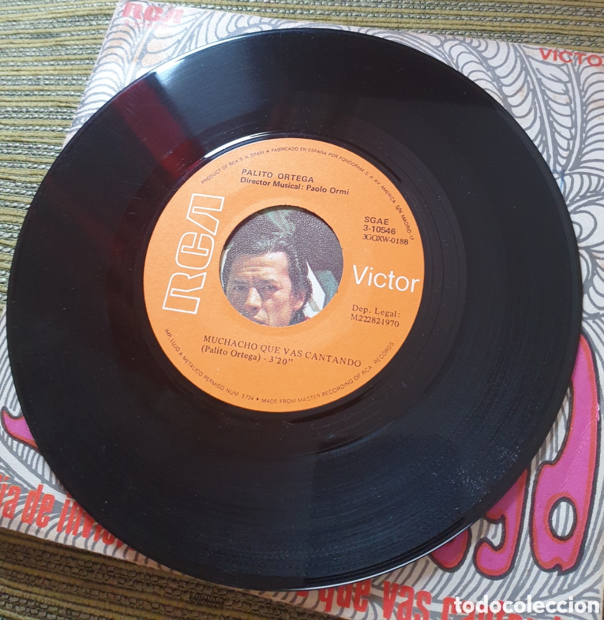 Discos de vinilo: Palito Ortega - un d&iacute;a de invierno - Foto 2