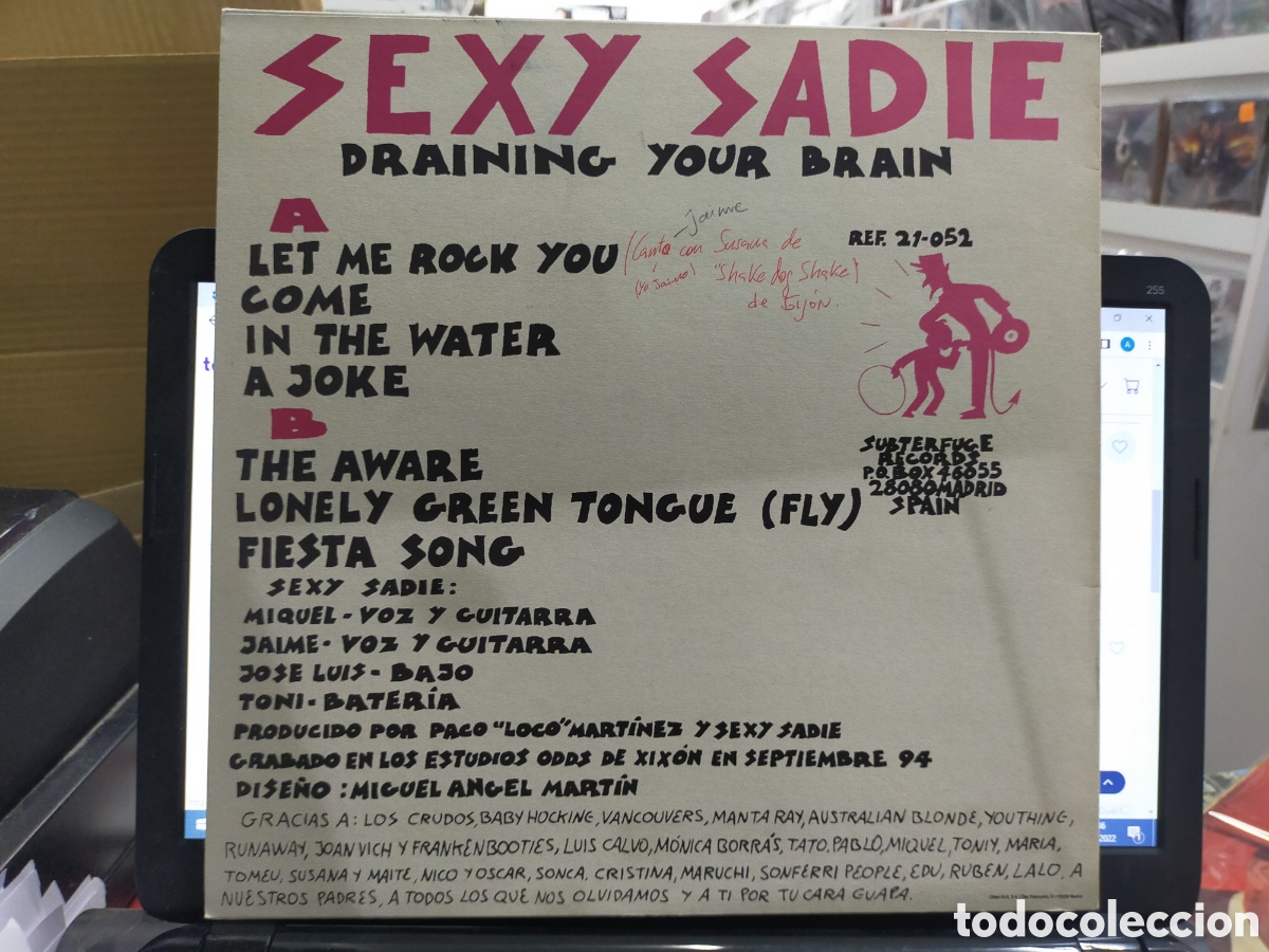 Discos de vinilo: Sexy Sade LP draining your brain 1994 - Foto 2