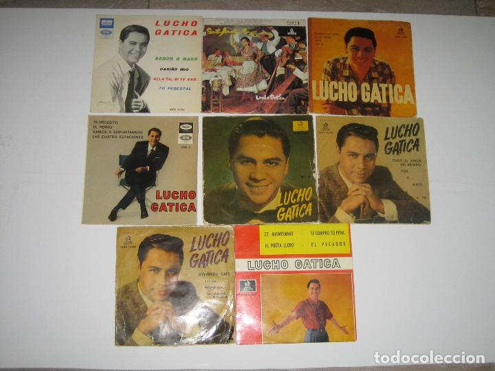 Discos de vinilo: LUCHO GATICA - LOTE DE 8 EPS - Foto 1