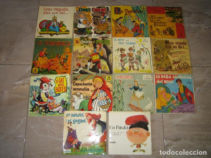 Disques de vinyle: CUENTOS EN CATALAN - LOTE DE 14 EPS