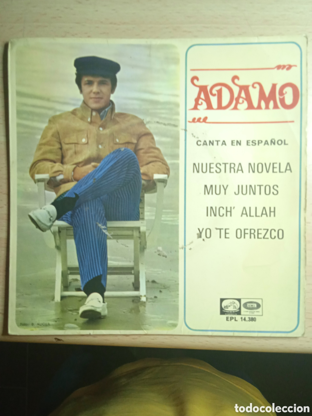 Discos de vinilo: EP 7&rdquo; Adamo.1967.Nuestra novela. + 3 - Foto 1