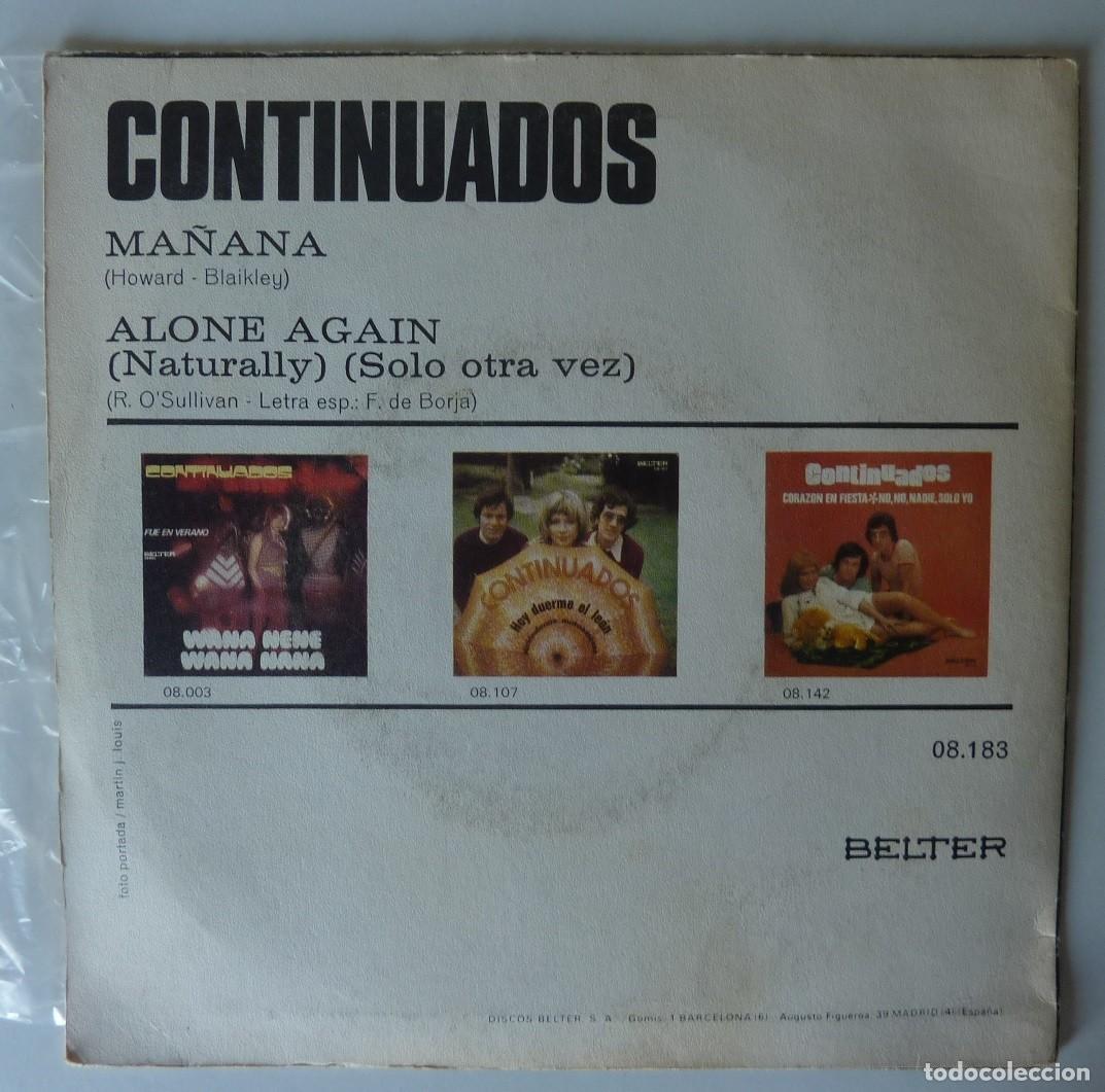 Discos de vinilo: CONTINUADOS // MA&Ntilde;ANA // 1972 // SINGLE - Foto 2