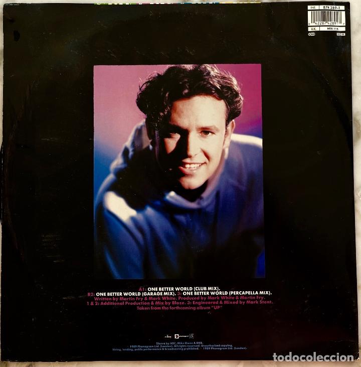 Discos de vinilo: ABC, ONE BETTER WORLD. MAXI SINGLE UK 3 TEMAS - Foto 2