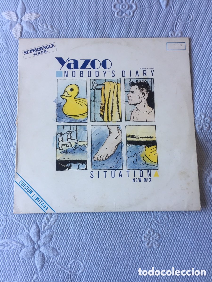 Discos de vinilo: Yazoo - Nobody&rsquo;s Diary EDICI&Oacute;N LIMITADA / MAXI - Foto 1