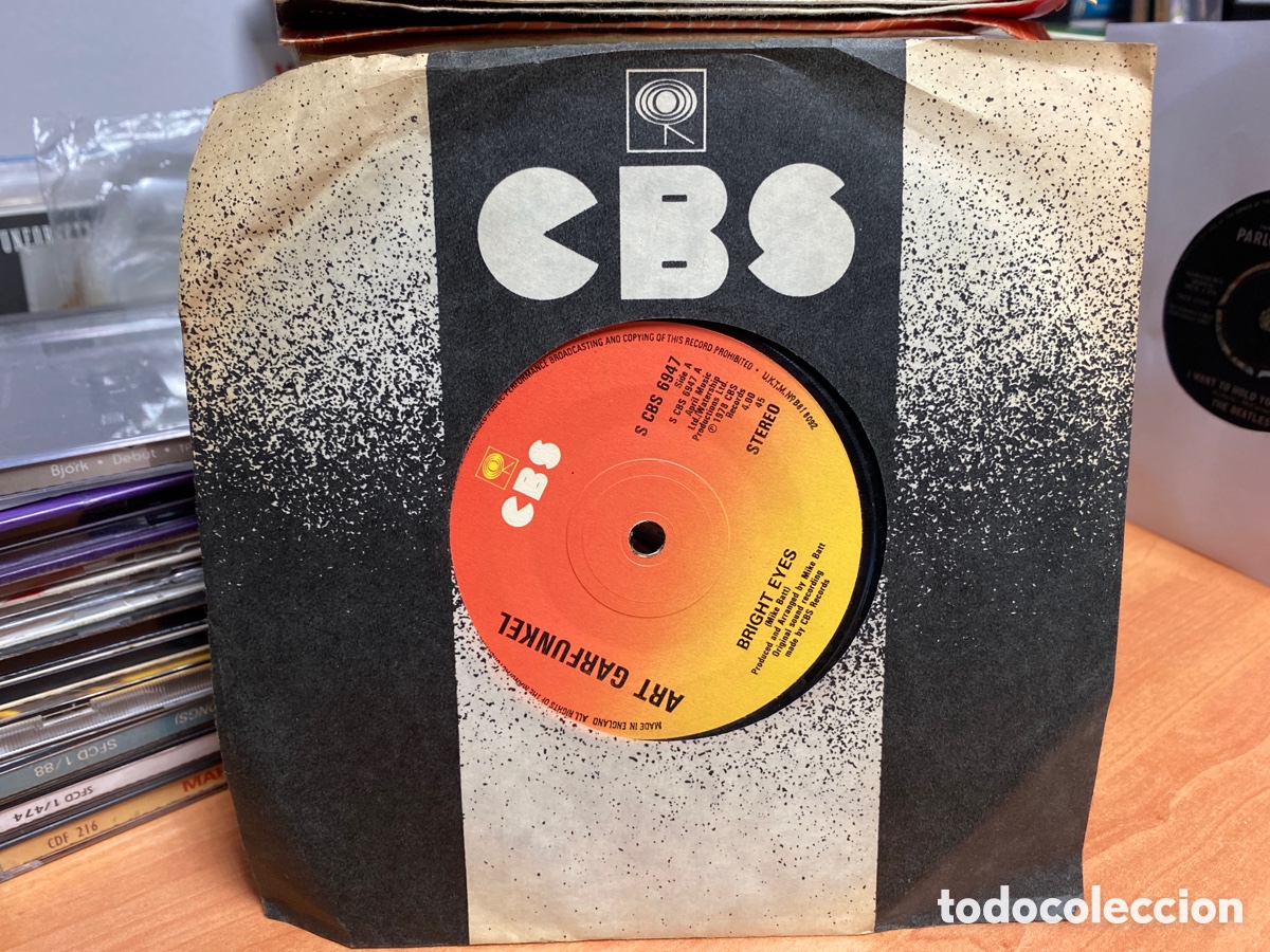 Discos de vinilo: Art Garfunkel - Bright Eyes (7&rdquo;, Single, Sol) Ed. UK - Foto 1