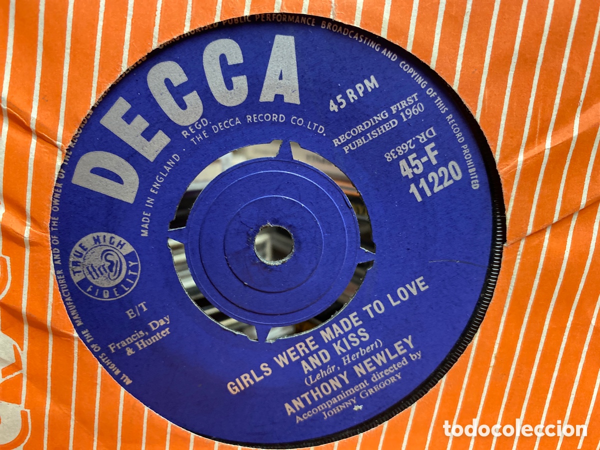Discos de vinilo: Anthony Newley - Do You Mind (7&rdquo;, Single) Ed. UK - Foto 2