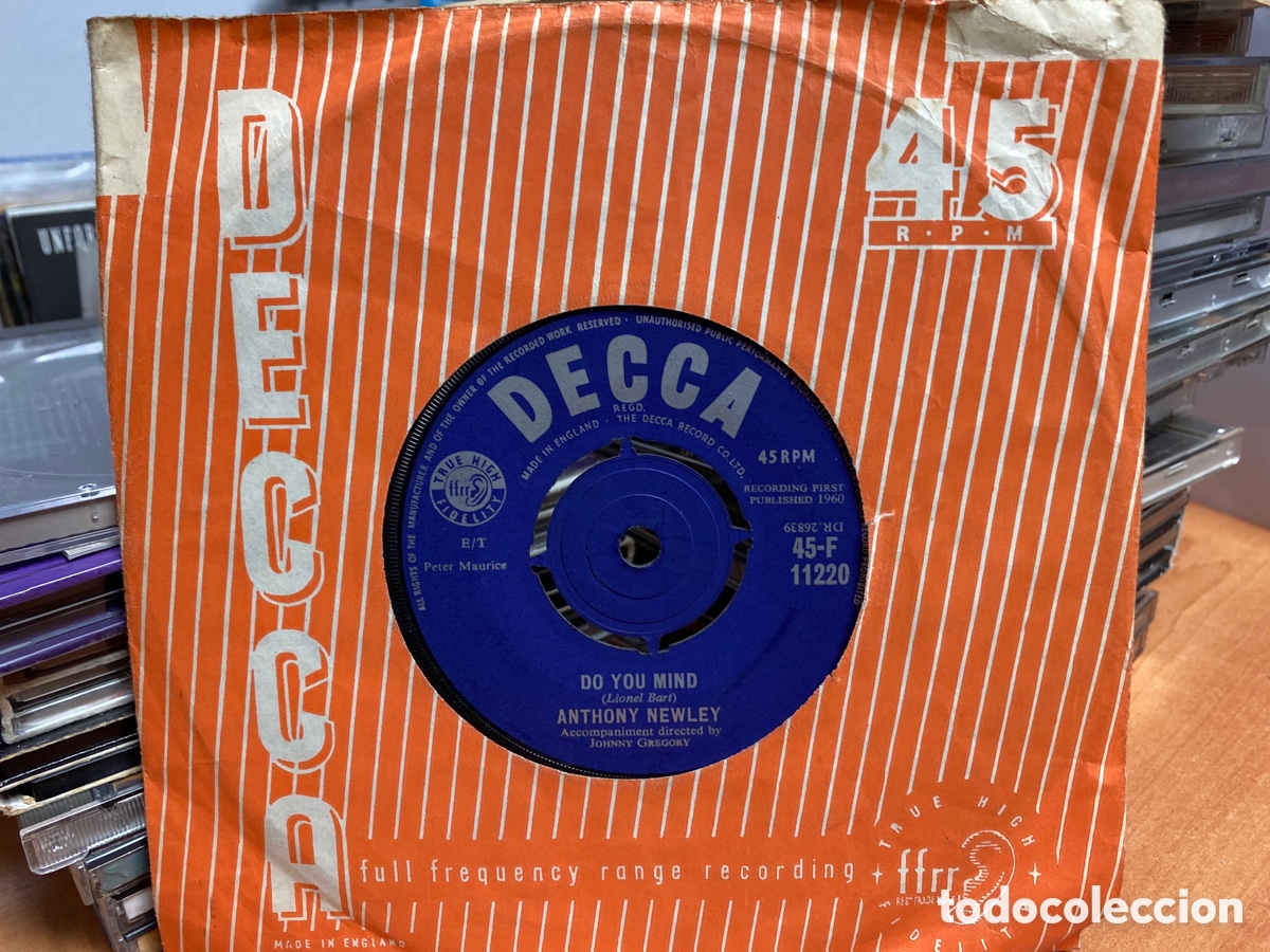 Discos de vinilo: Anthony Newley - Do You Mind (7&rdquo;, Single) Ed. UK - Foto 1