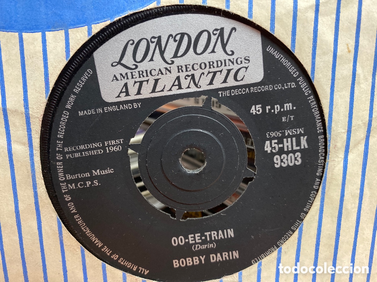 Discos de vinilo: Bobby Darin - Lazy River (7&rdquo;, Single) Edici&oacute;n UK - Foto 2