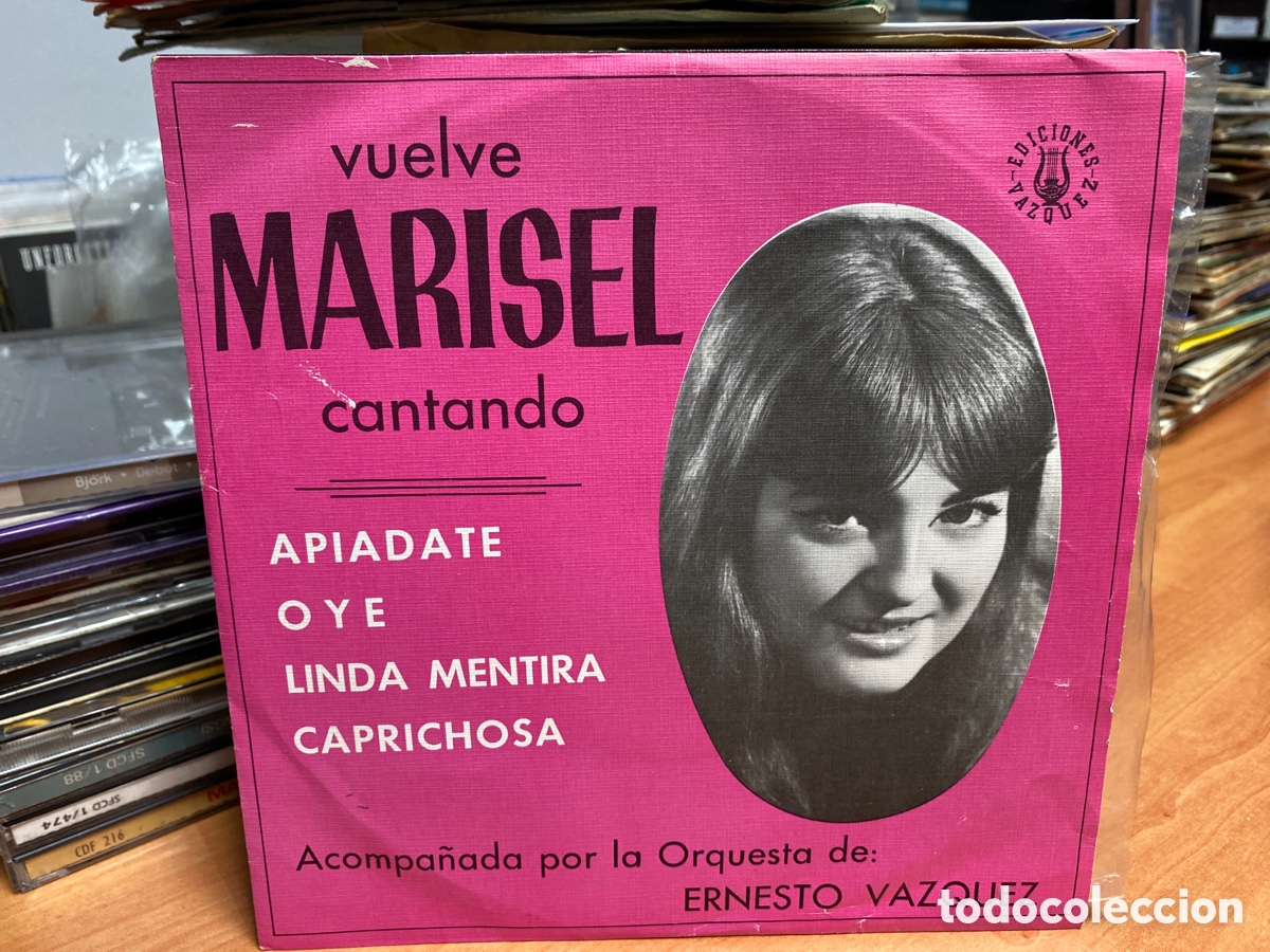 Disques de vinyle: Marisel Acompa&ntilde;ada por la Orquesta Ernesto Vazquez- Vuelve Marisel Cantando (7&rdquo;, EP, Mono, Promo)