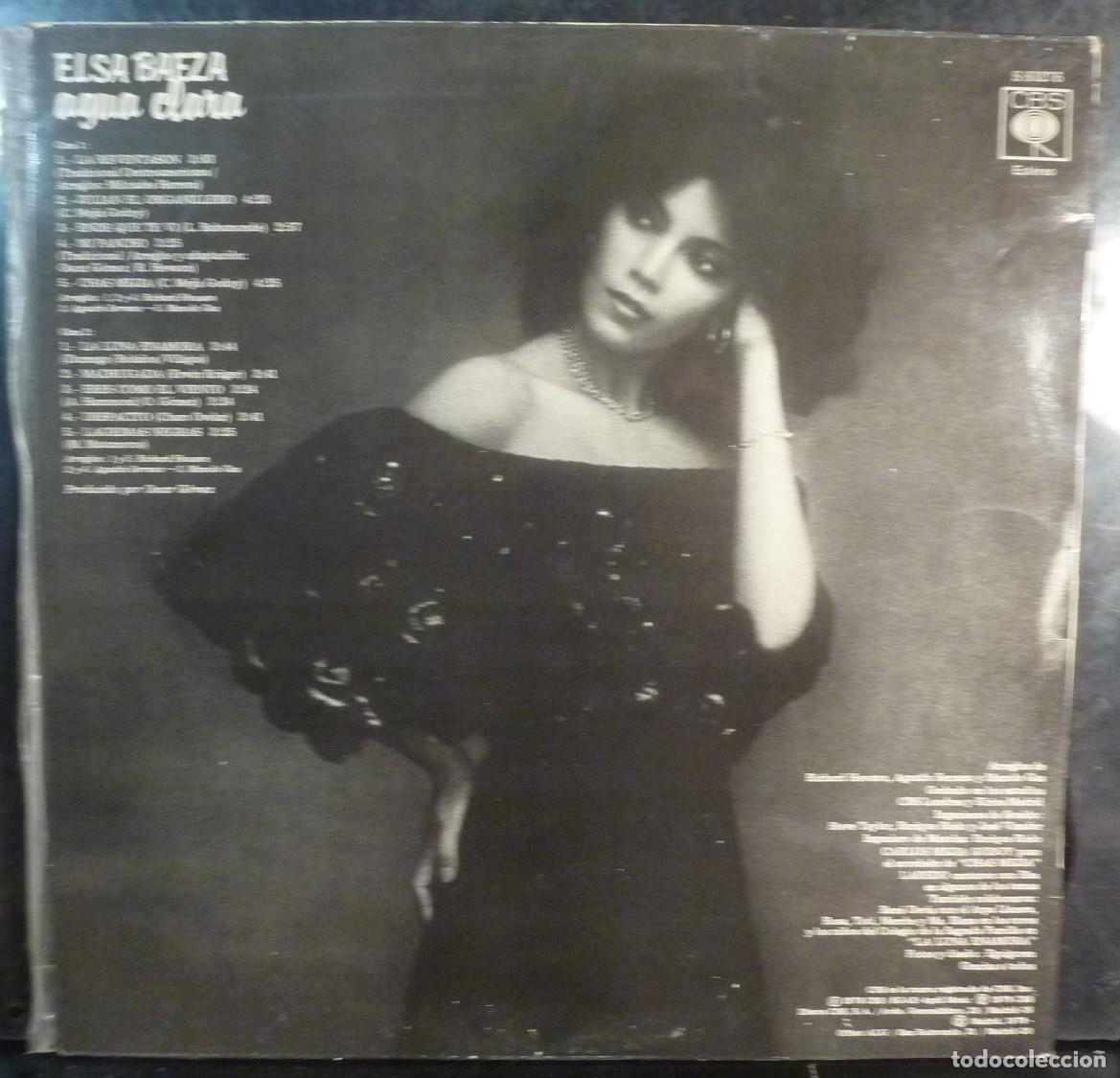 Discos de vinilo: ELSA BAEZA // AGUA CLARA // 1978 // LP - Foto 2