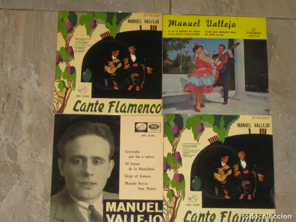 Discos de vinilo: MANUEL VALLEJO - LOTE DE 4 EPS - Foto 1