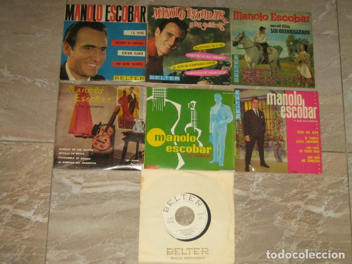 Discos de vinilo: MANOLO ESCOBAR - LOTE DE 7 EPS - Foto 1