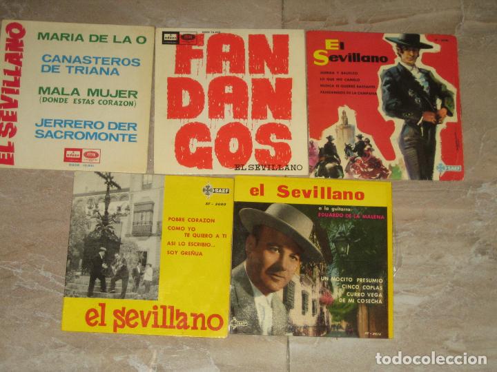 Discos de vinilo: EL SEVILLANO - LOTE DE 5 EPS - Foto 1
