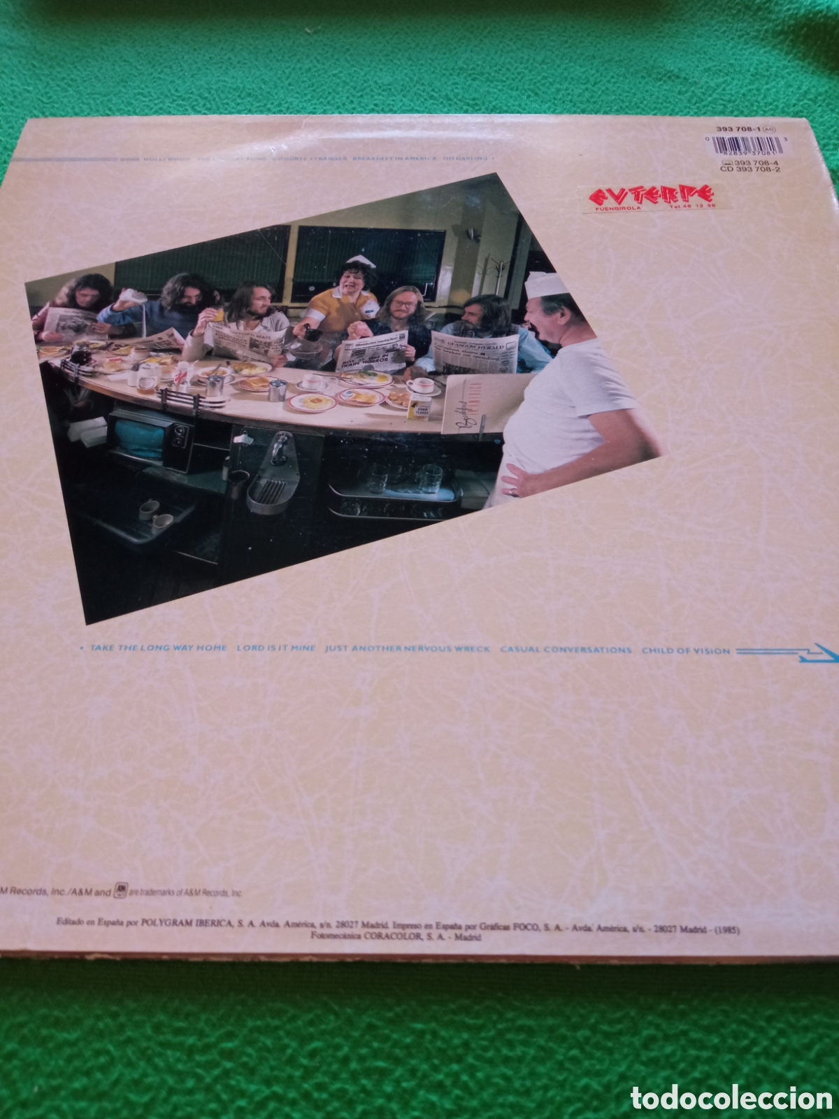 supertramp ‎– breakfast in america. a&m records - Buy LP vinyl records of  Pop-Rock International of the 70s on todocoleccion