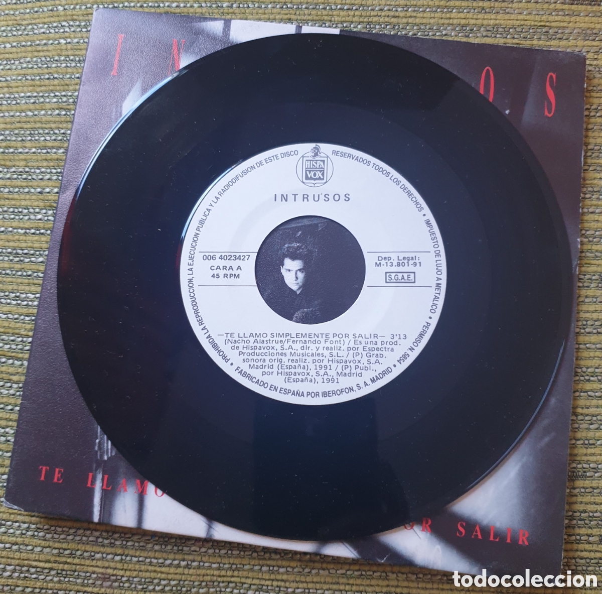 Discos de vinilo: Intrusos - te llamo simplemente por salir - Foto 2