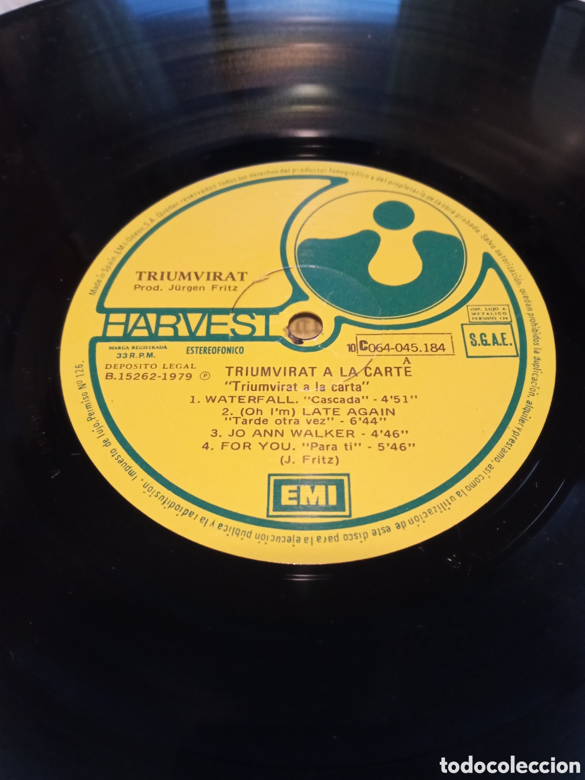 Discos de vinilo: Triumvirat - A la carte - Foto 3
