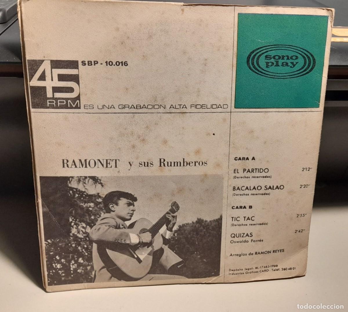 Discos de vinilo: EP RAMONET Y SUS RUMBEROS : EL PARTIDO - Foto 3