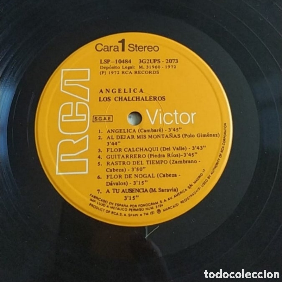 Discos de vinilo: Lp Los Chalchaleros. Angelica - Foto 3