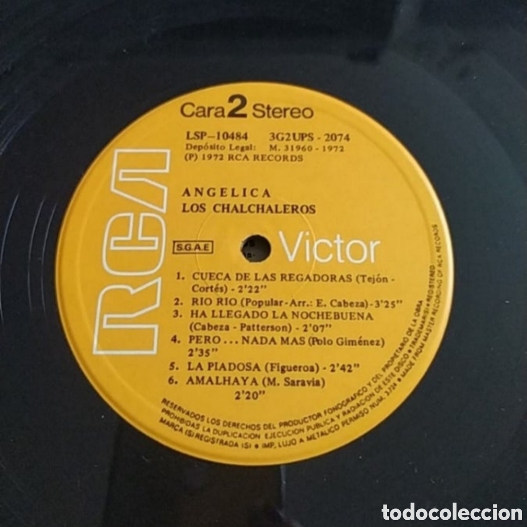 Discos de vinilo: Lp Los Chalchaleros. Angelica - Foto 4