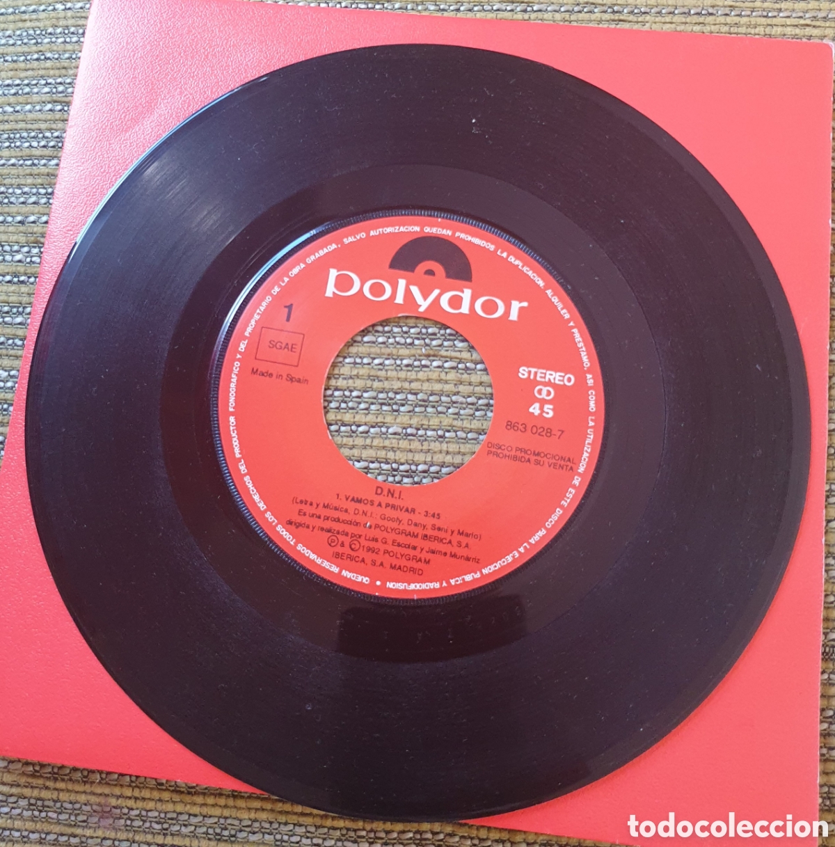 Discos de vinilo: DNI - vamos a privar - Foto 2