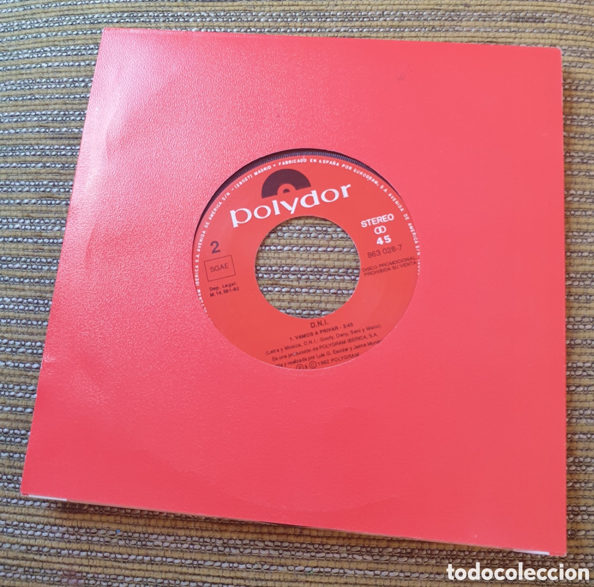 Discos de vinilo: DNI - vamos a privar - Foto 1