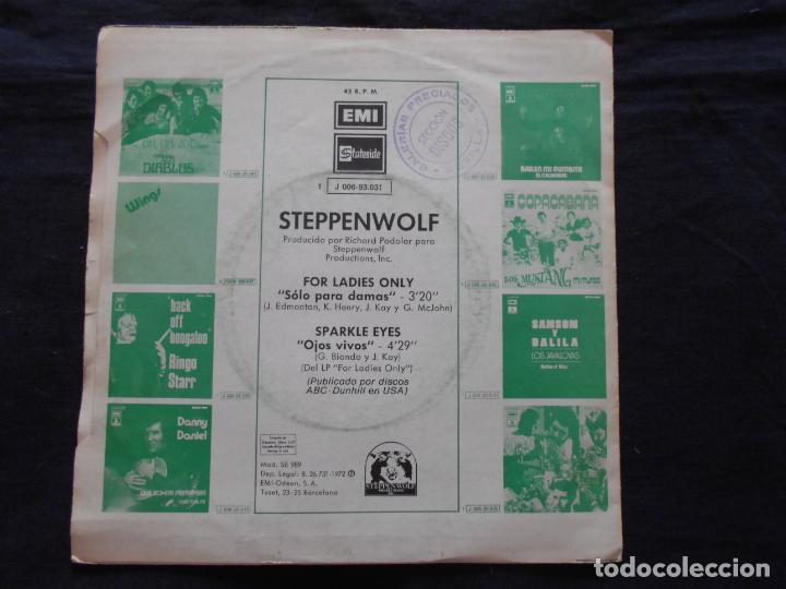 Discos de vinilo: STEPPENWOLF // FOR LADIES ONLY + 1 - Foto 2