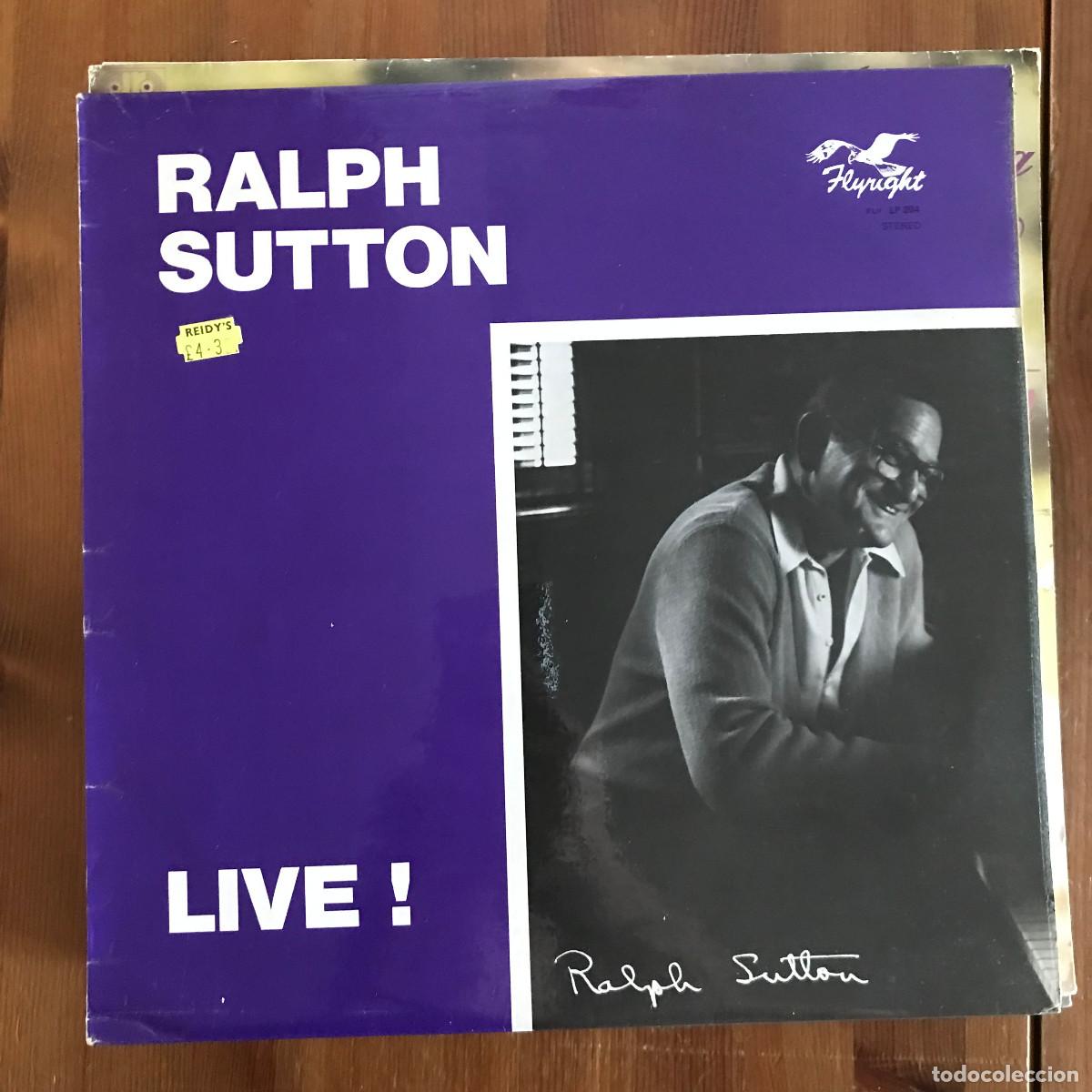 Discos de vinilo: RALPH SUTTON - LIVE! - LP FLYRIGHT UK 1978 - Foto 1