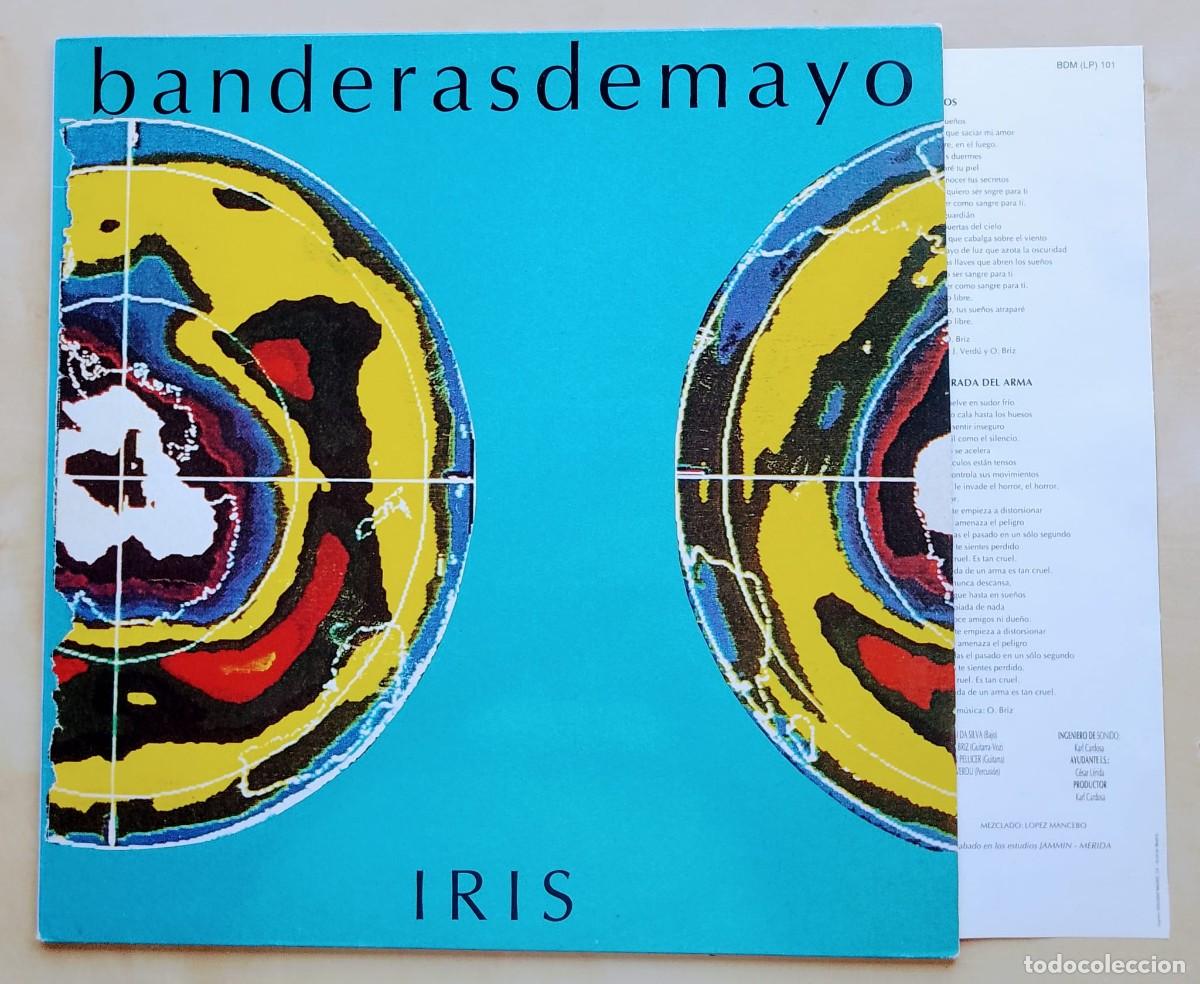 Discos de vinilo: BANDERAS DE MAYO - IRIS - LP 1992 - CON ENCARTE - Foto 1