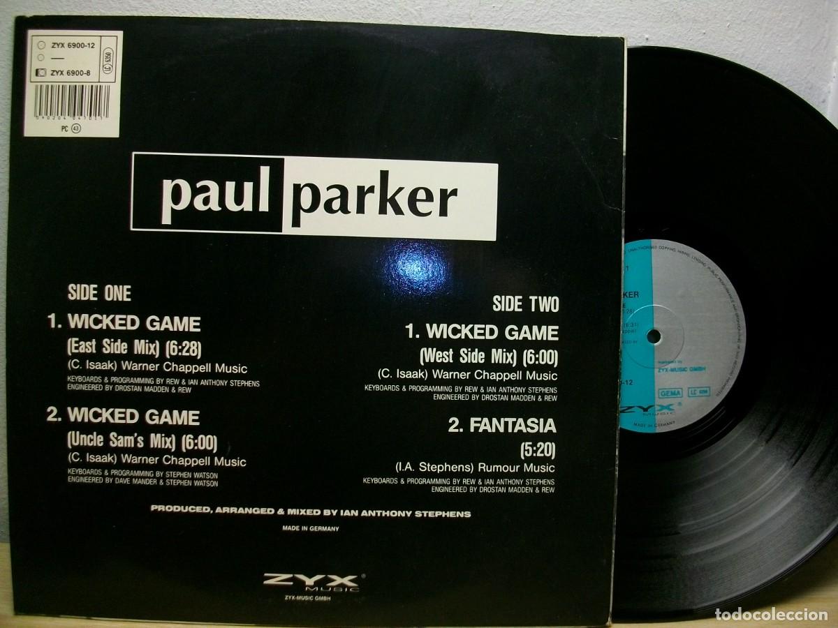 Discos de vinilo: Paul Parker &ndash; Wicked Game MAXI LP - Foto 2
