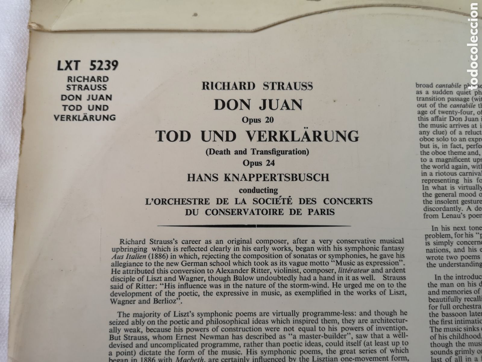 Discos de vinilo: Richard Strauss,&nbsp;Hans Knappertsbusch&nbsp;Conducting&nbsp; - Foto 5