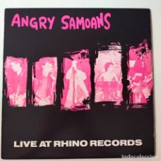 Discos de vinilo: ANGRY SAMOANS- LIVE AT RHINO RECORDS- USA LP 1990 + INSERT- VINILO EXC. ESTADO.