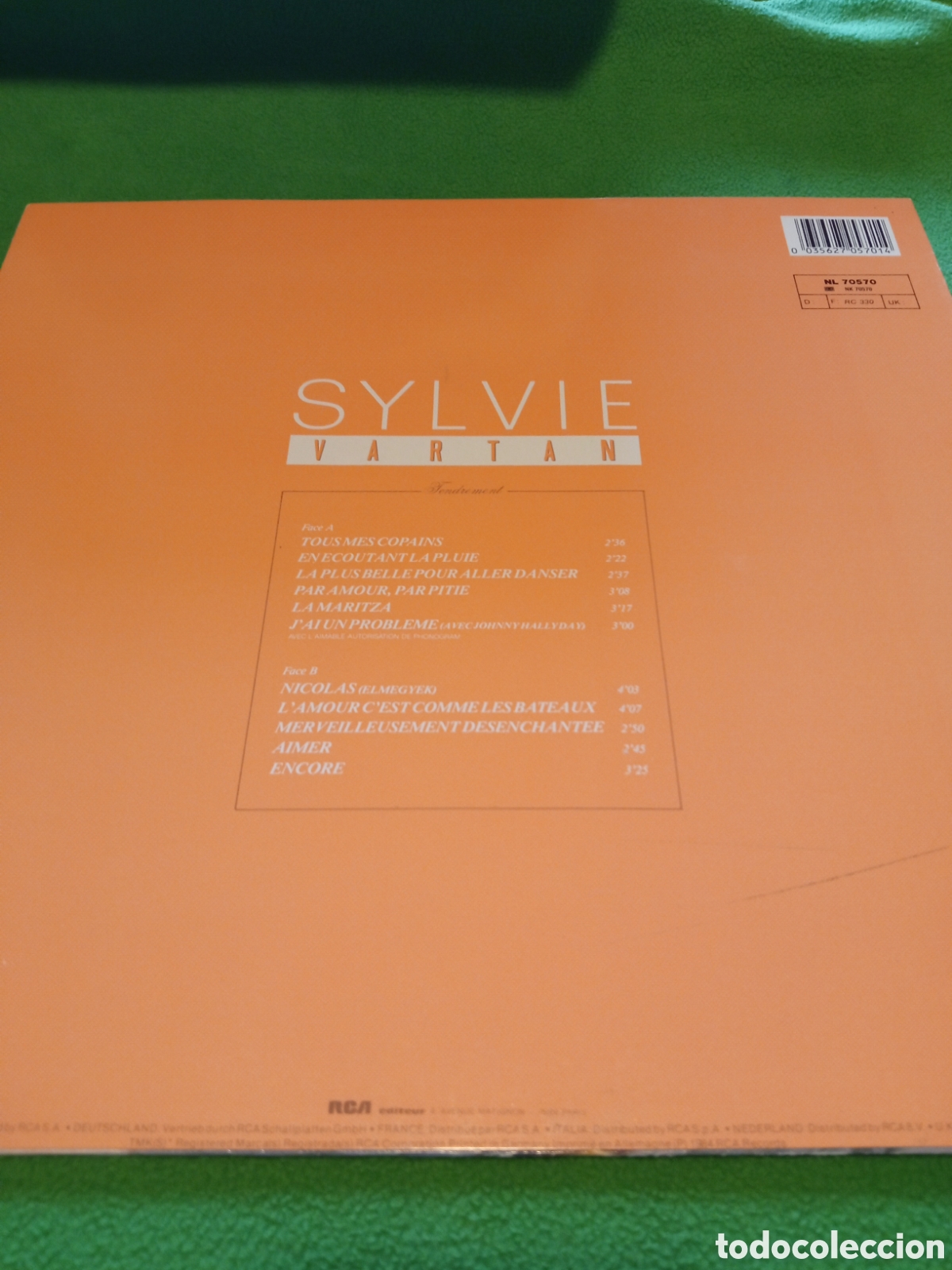 Discos de vinilo: Sylvie Vartan - Tendrement - Foto 2