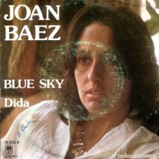 Discos de vinilo: JOAN BAEZ / BLUE SKY + 1 (SINGLE A&M 1975). Lote 373806674