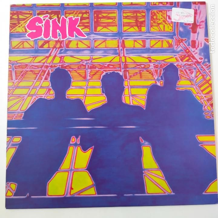 Discos de vinilo: SINK- ANOTHER LOVE TRIANGLE- UK LP 1989 + INSERT- VINILO COMO NUEVO. - Foto 1