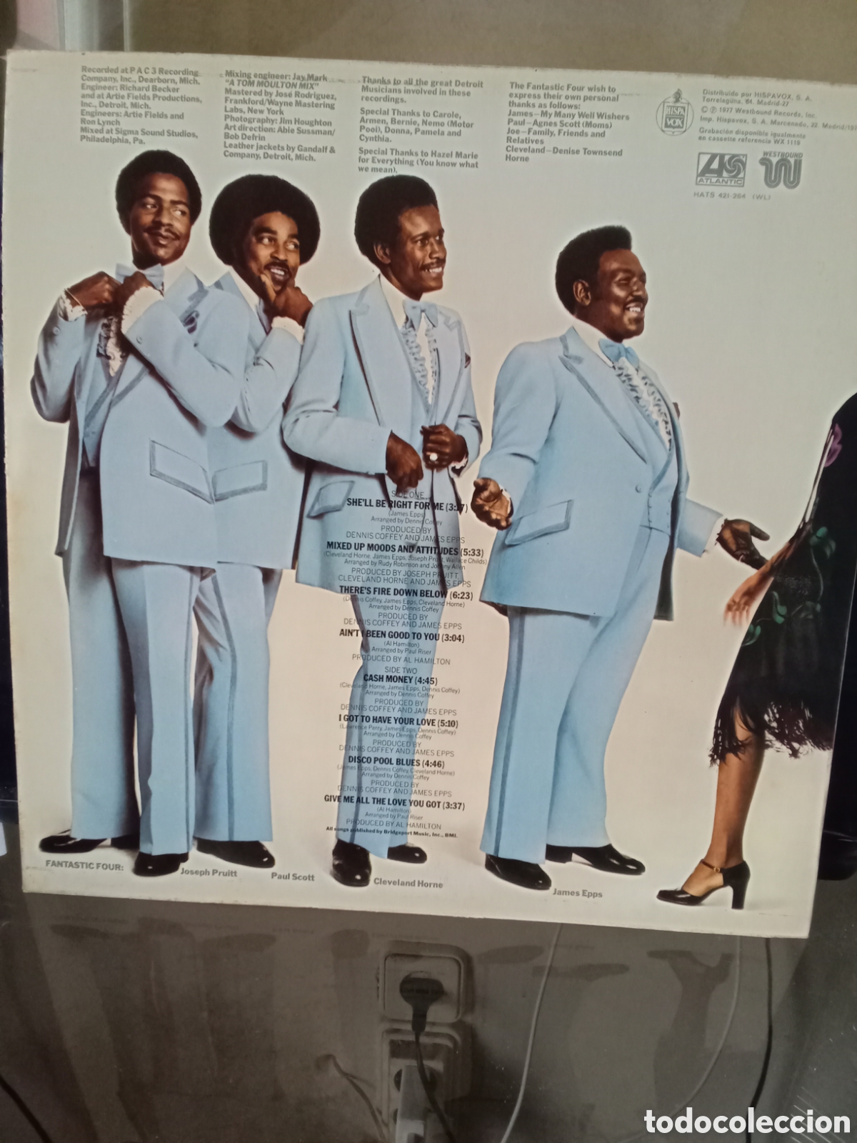 Discos de vinilo: FANTASTIC FOUR. 1977 Westbound ATLANTIC Records. Copia Hispavox - Foto 2