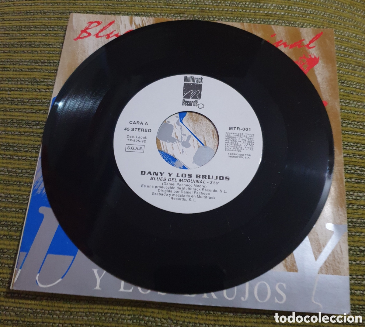 Discos de vinilo: Dany y los brujos - blues del moquinal - Foto 2