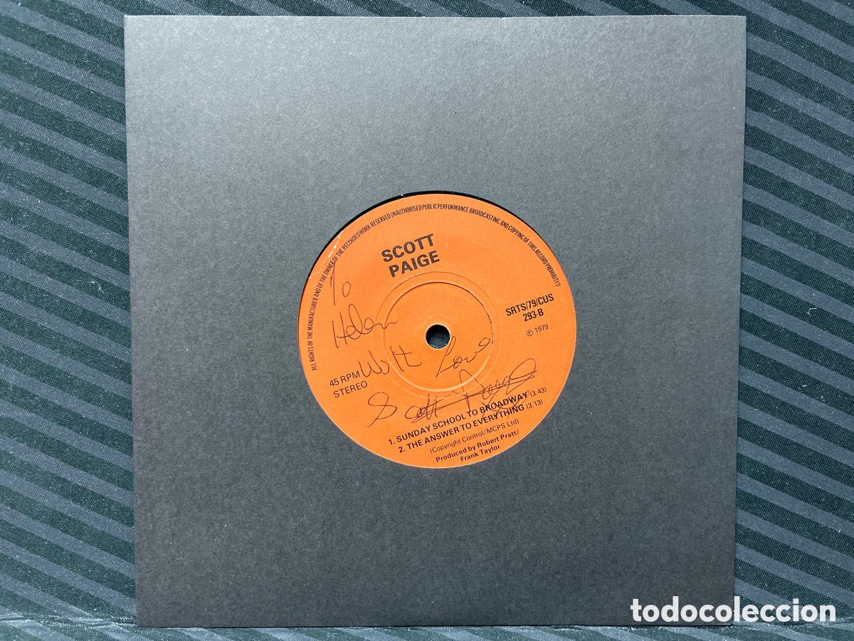 Discos de vinilo: Scott Paige - Its My Life (7&rdquo;) - Foto 1