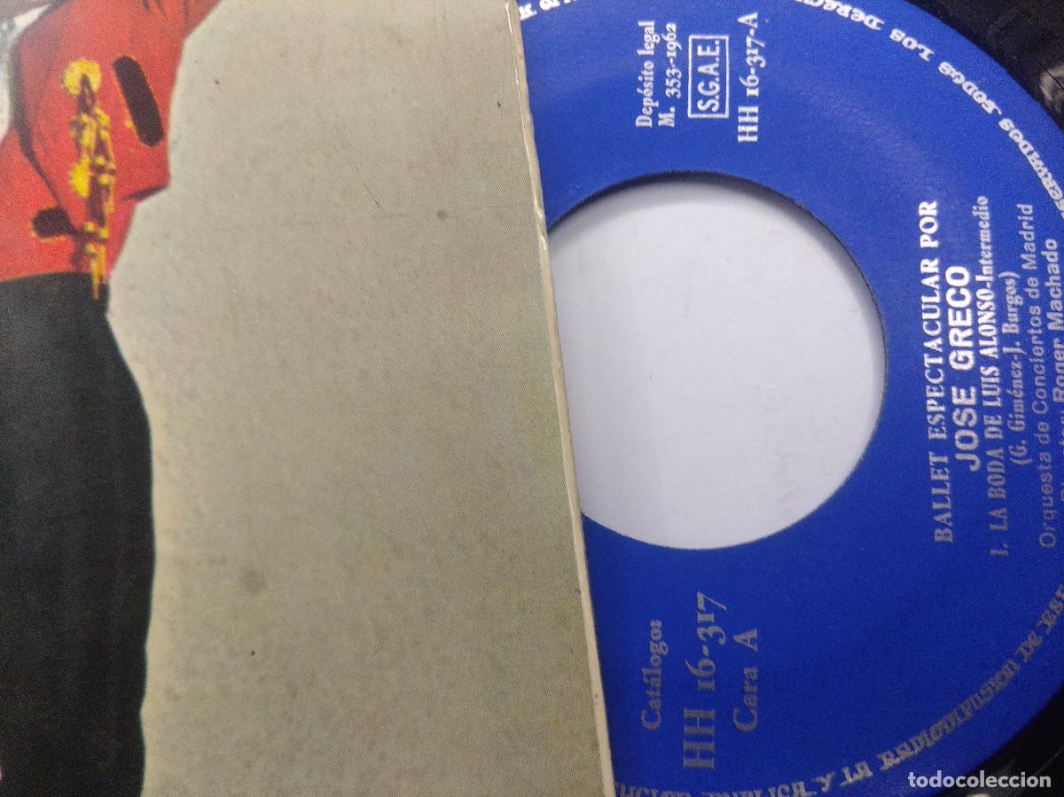 Discos de vinilo: JOSE GRECO/LA BODA DE LUIS ALONSO/SINGLE. - Foto 2
