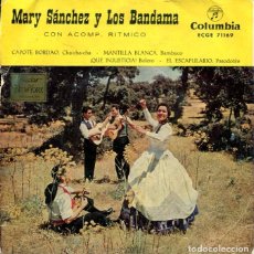 Discos de vinilo: MARY SANCHEZ Y LOS BANDAMA / CAPOTE BORDAO + 3 (EP COLUMBIA 1969) )