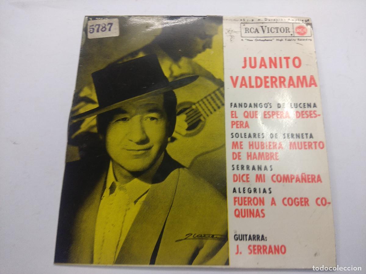 Discos de vinilo: JUANITO VALDERRAMA/EL QUE ESPERA DESESPERA/SINGLE. - Foto 1
