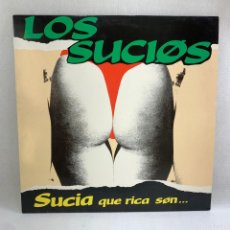 Discos de vinilo: MAXI SINGLE LOS SUCIOS - SUCIA QUE RICA SON... - ESPAÑA - AÑO 1990. Lote 373933294