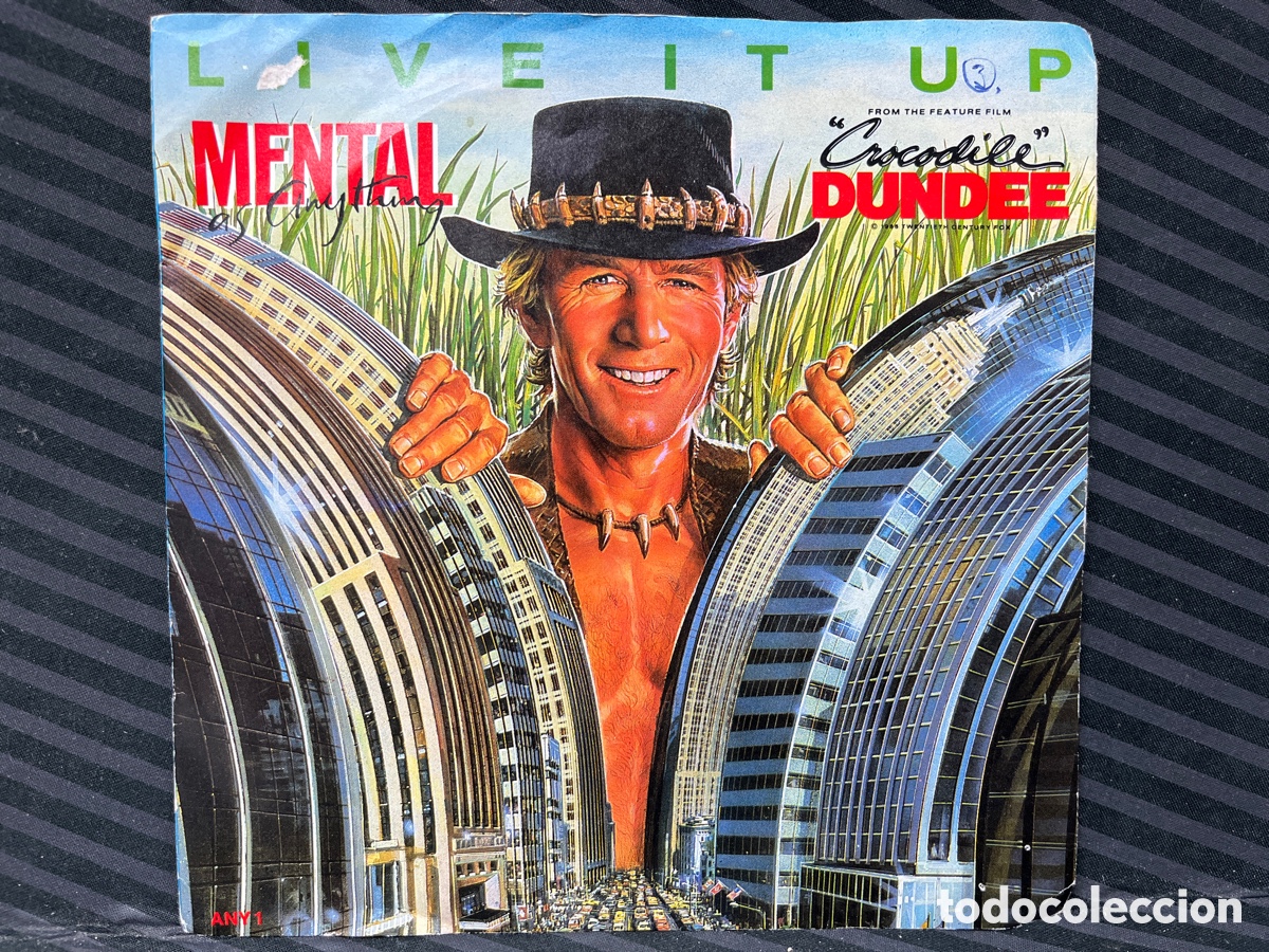 Discos de vinilo: Mental As Anything - Live It Up (7&rdquo;, Single, RE) - Foto 1
