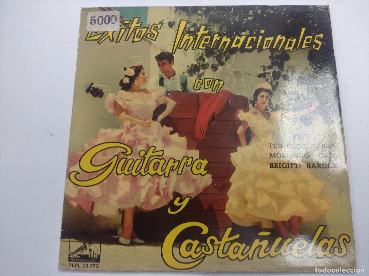 Discos de vinilo: EXITOS INTERNACIONALES CON GUITARRA Y CASTA&Ntilde;UELAS/PEPE/SINGLE. - Foto 1