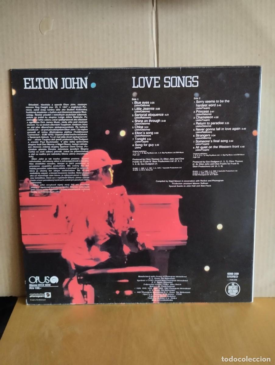 Discos de vinilo: ELTON JOHN ---- LOVE SONGS - Foto 2